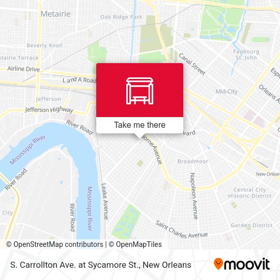 S. Carrollton at Sycamore map