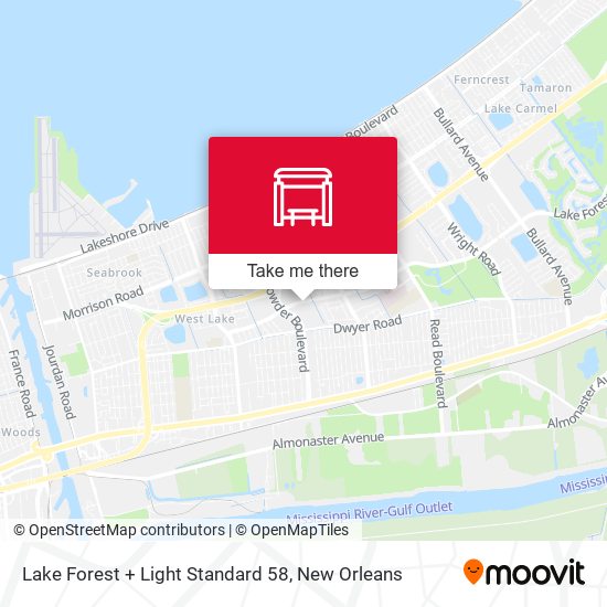 Lake Forest + Light Standard 58 map