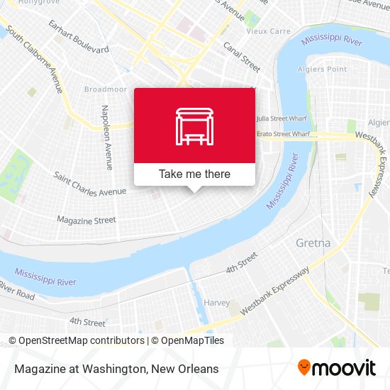 Magazine at Washington map