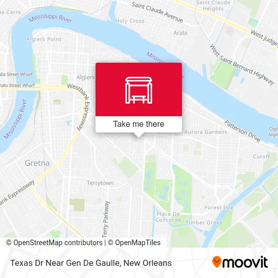 Texas Dr Near Gen De Gaulle map