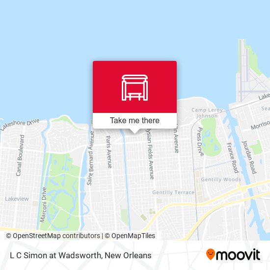 L C Simon at Wadsworth map