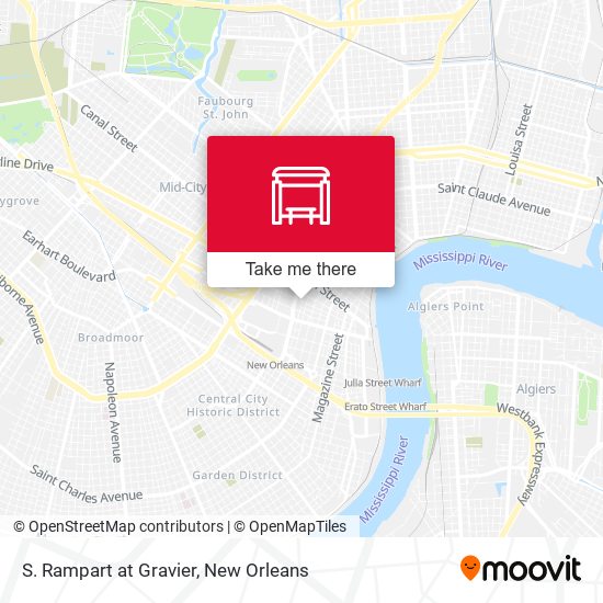 Mapa de S. Rampart at Gravier