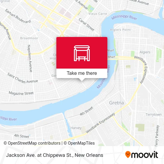 Jackson Ave. at Chippewa St. map