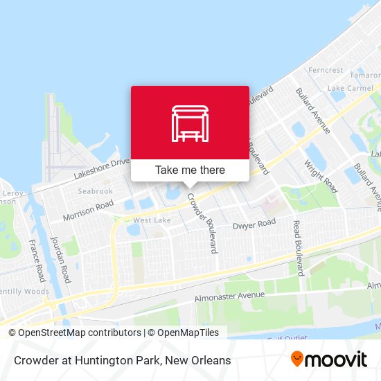 Crowder at Huntington Park map