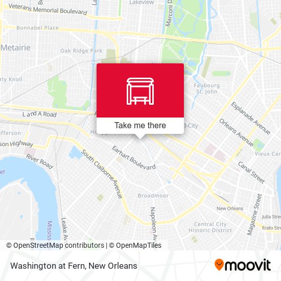 Washington at Fern map