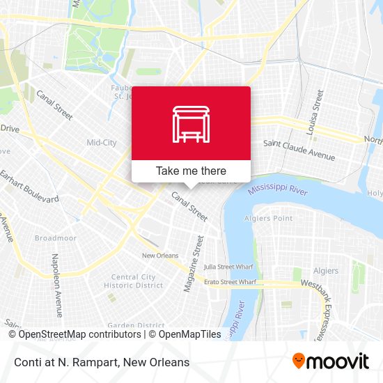 Mapa de Conti at N. Rampart
