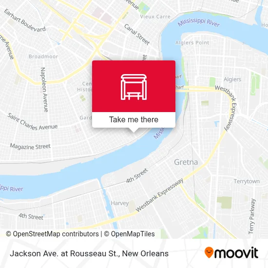 Jackson Ave. at Rousseau St. map