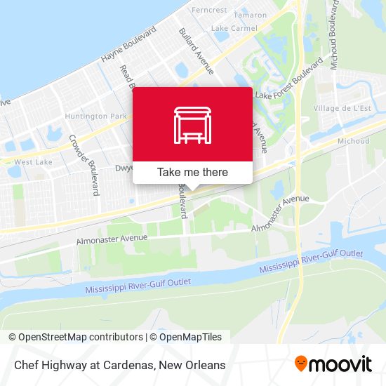 Chef Highway at Cardenas map