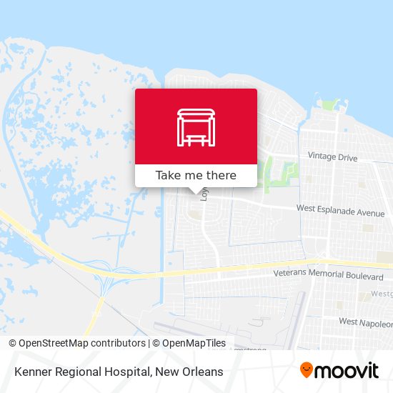 Kenner Regional Hospital map