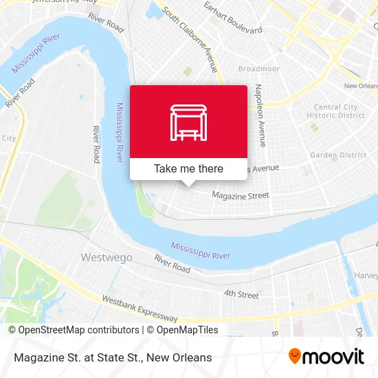 Magazine St. at State St. map