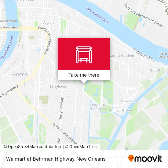 Walmart at Behrman Highway map