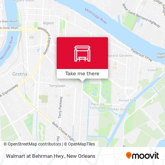 Mapa de Walmart at Behrman Hwy.