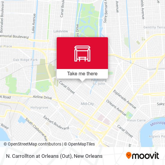 Mapa de N. Carrollton at Orleans (Out)