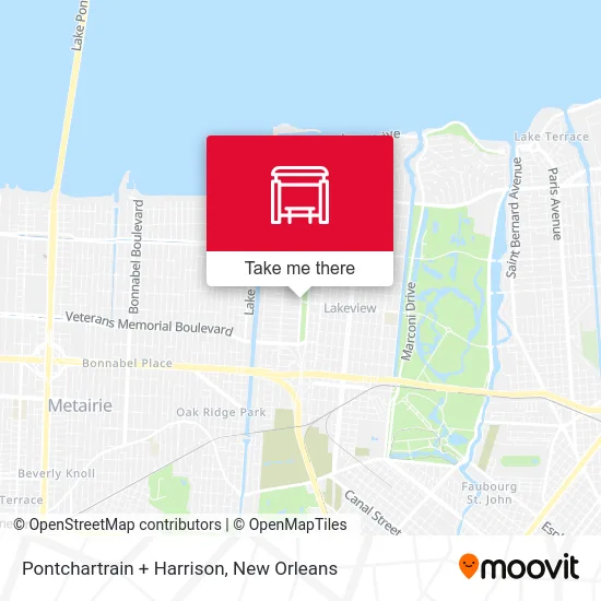 Pontchartrain + Harrison map