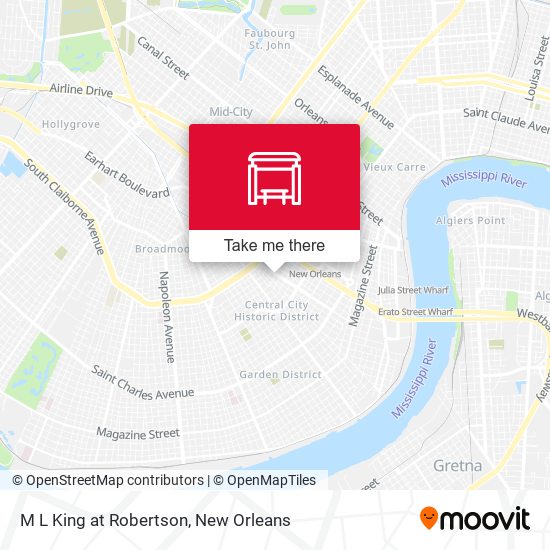 M L King at Robertson map