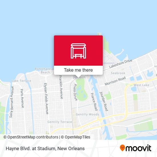 Hayne Blvd. at Stadium map