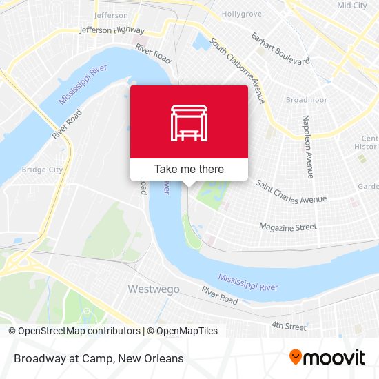 Broadway at Camp map