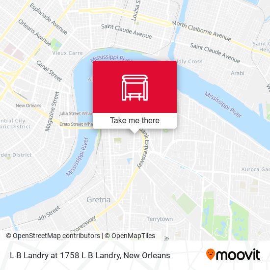 L B Landry at 1758 L B Landry map