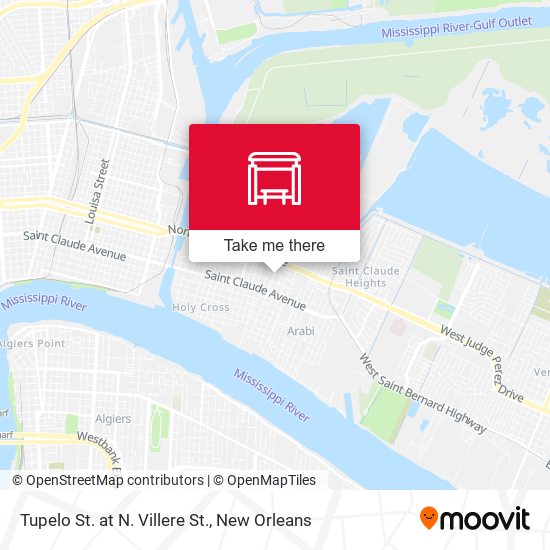 Mapa de Tupelo St. at N. Villere St.