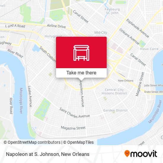 Napoleon at S. Johnson map