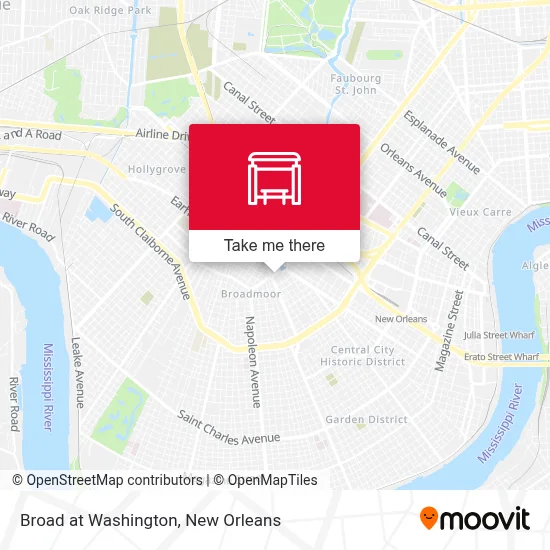 Broad at Washington map