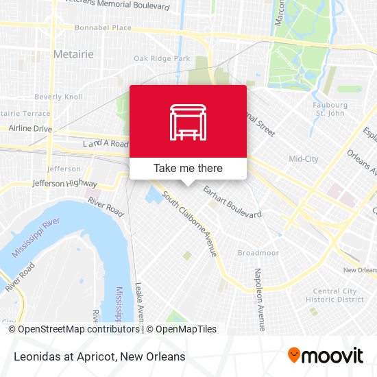 Leonidas at Apricot map