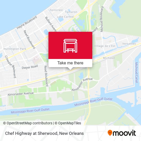 Chef Highway at Sherwood map