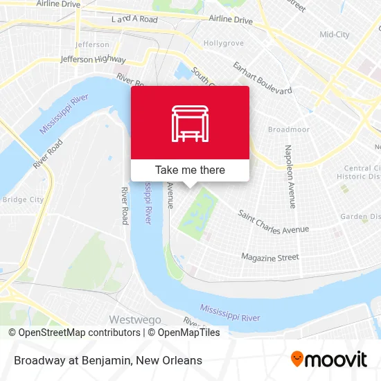 Broadway at Benjamin map