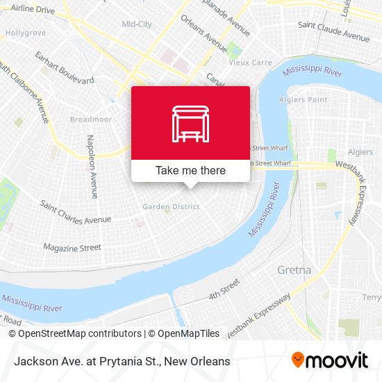 Mapa de Jackson Ave. at Prytania St.