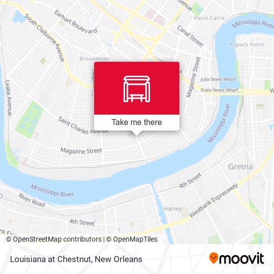 Louisiana at Chestnut map