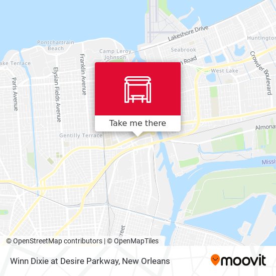 Winn Dixie at Desire Parkway map