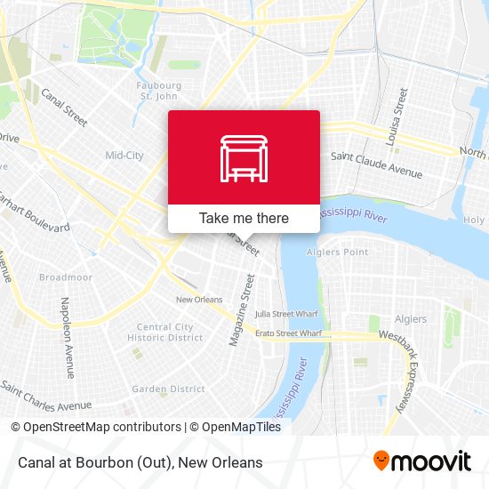 Canal at Bourbon (Out) map