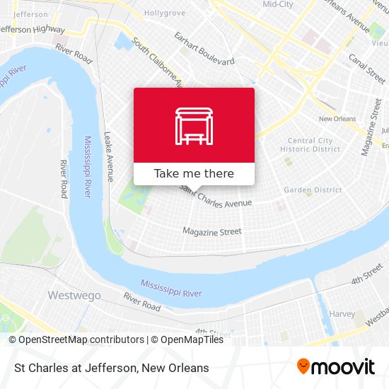 St Charles at Jefferson map
