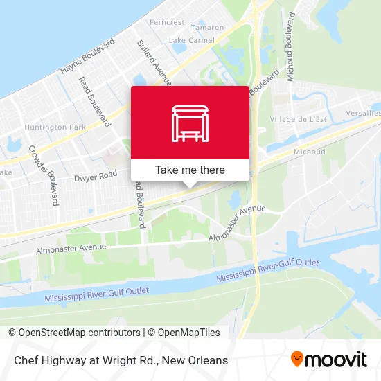 Chef Highway at Wright Rd. map