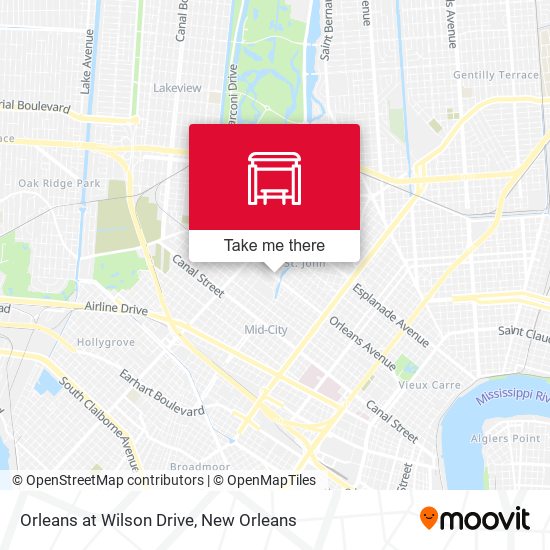 Orleans at Wilson Drive map