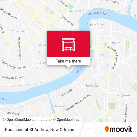 Rousseau at St Andrew map