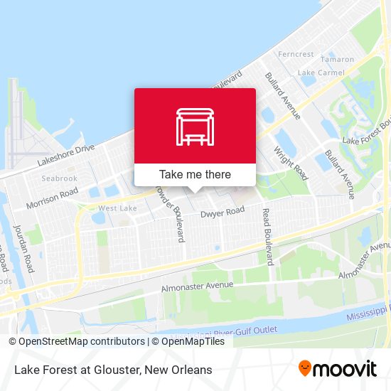 Lake Forest at Glouster map