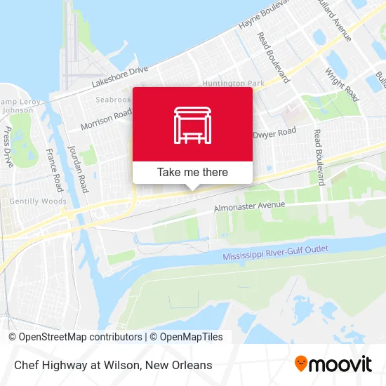 Chef Highway at Wilson map