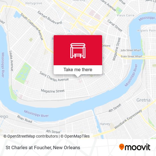 St Charles at Foucher map