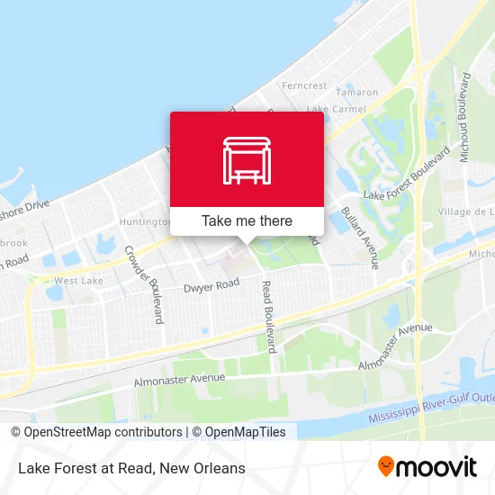 Lake Forest at Read map