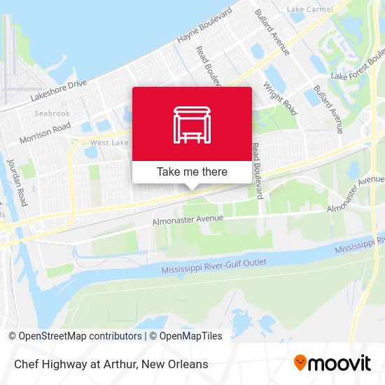 Chef Highway at Arthur map