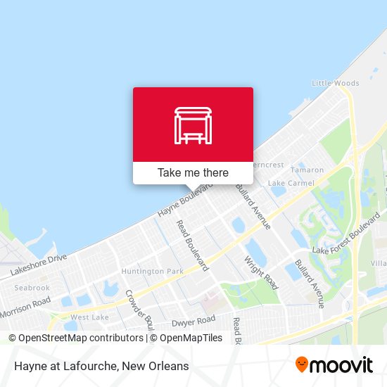 Hayne at Lafourche map