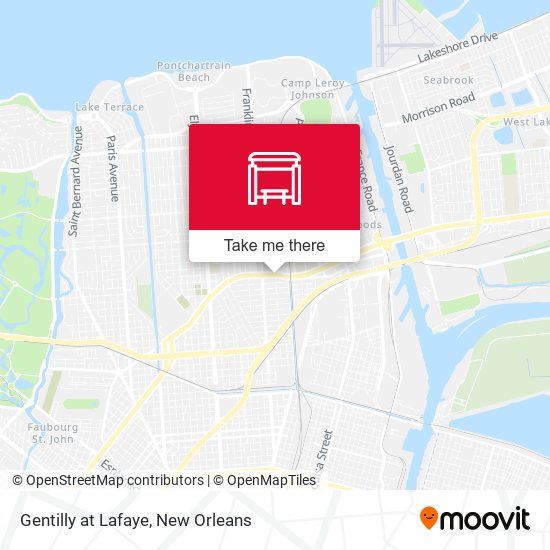 Mapa de Gentilly at Lafaye