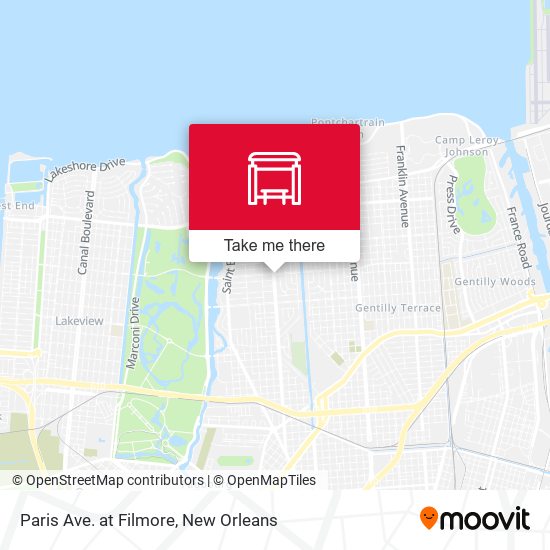 Paris Ave. at Filmore map