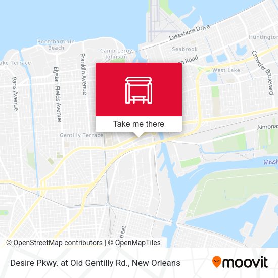Desire Pkwy. at Old Gentilly Rd. map