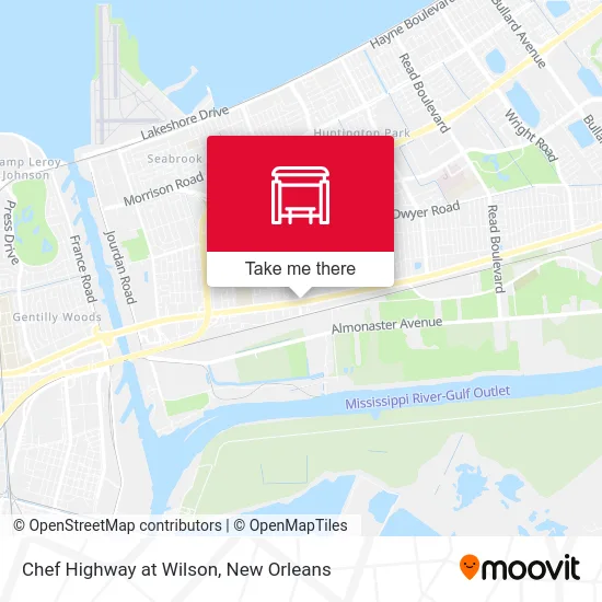 Chef Highway at Wilson map