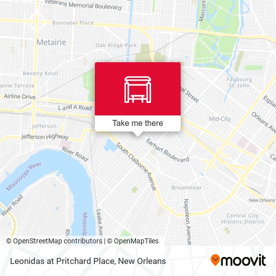 Leonidas at Pritchard Place map