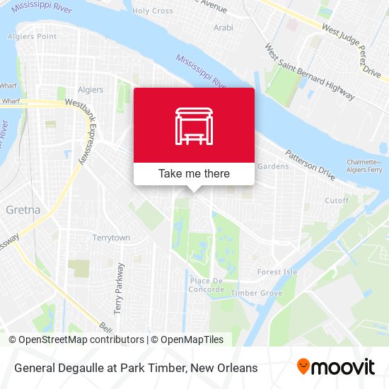 General Degaulle at Park Timber map