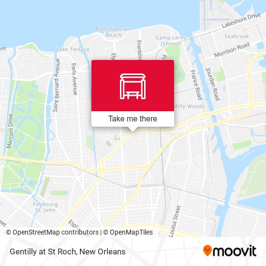Mapa de Gentilly at St Roch