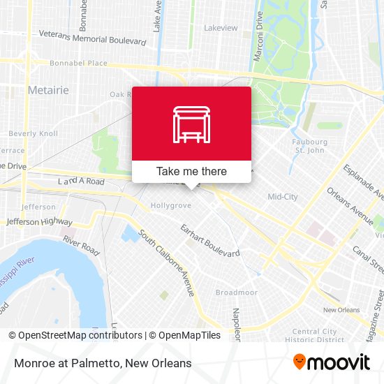 Monroe at Palmetto map